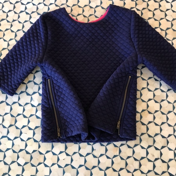 EGG by Susan Lazar Matching Quilted Navy Top/Skirt 5 - Picture 5 of 7